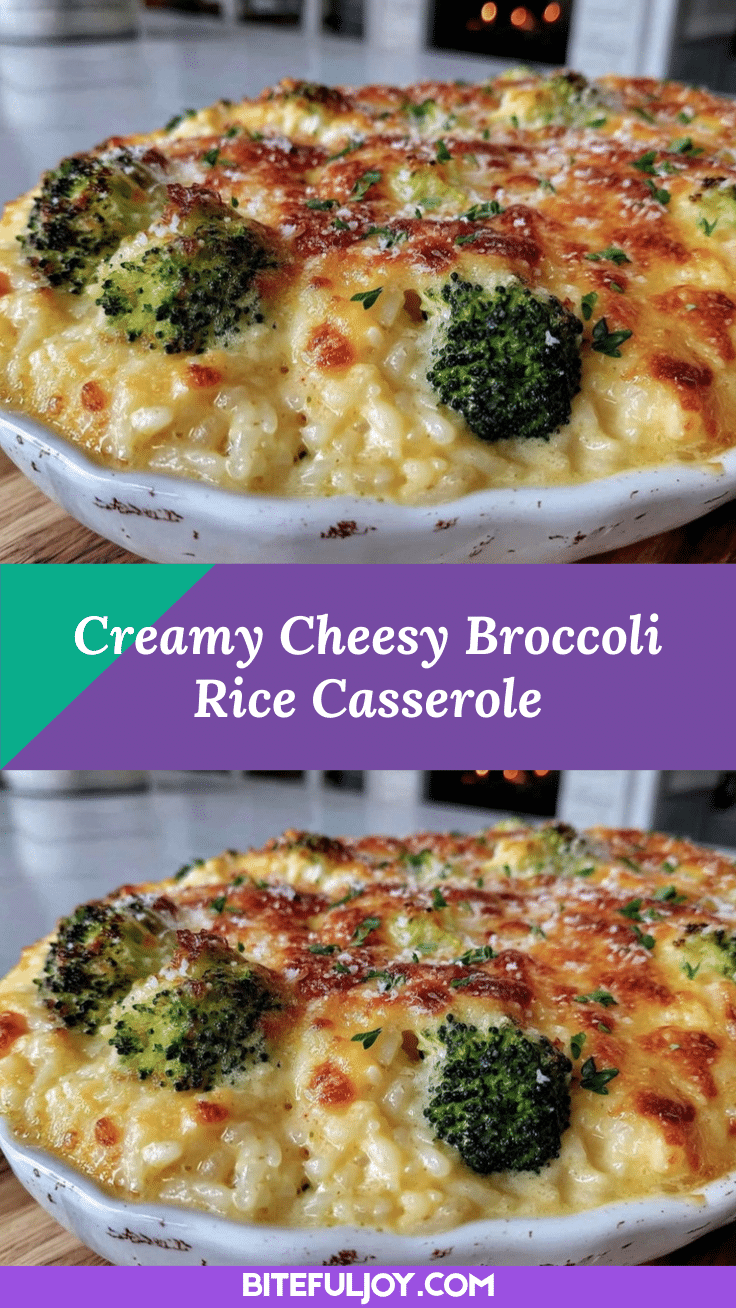 creamy broccoli cheese rice casserole recipe