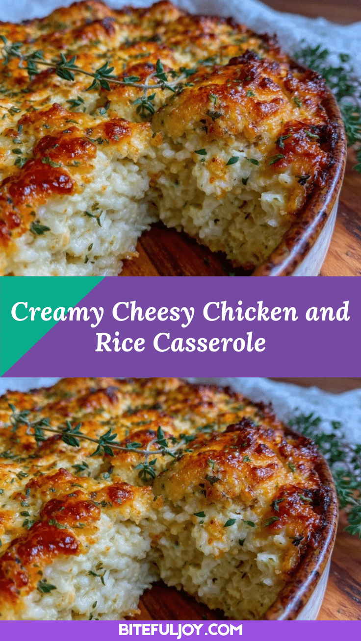 creamy cheesy chicken and rice casserole recipe