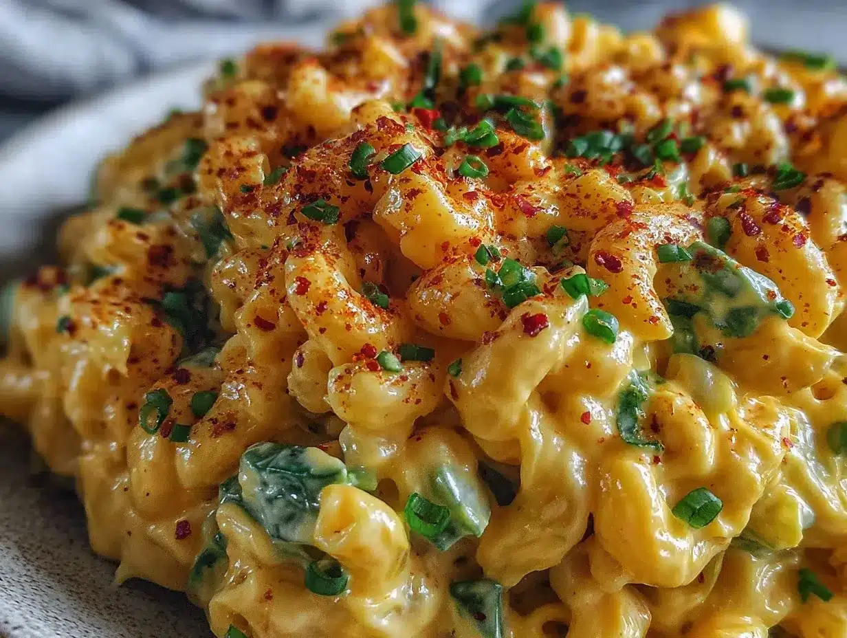 creamy deviled egg macaroni salad preparation steps