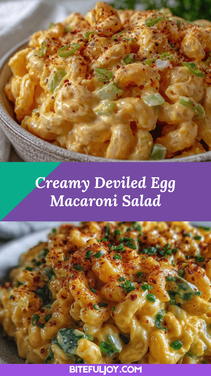 creamy deviled egg macaroni salad recipe