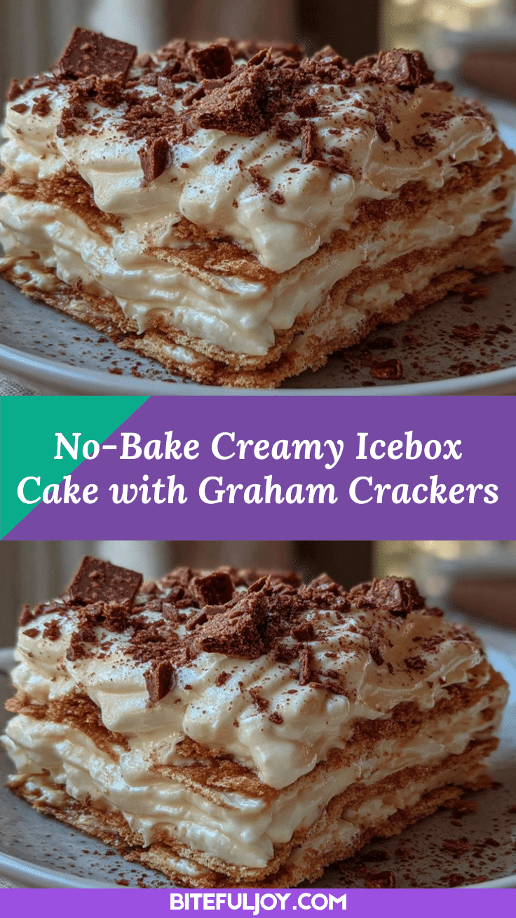 creamy icebox cake with graham crackers recipe