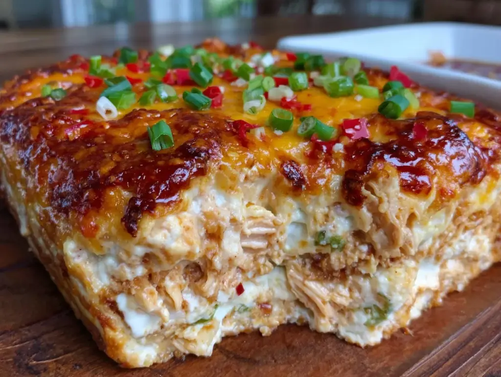 creamy king ranch chicken casserole - featured image