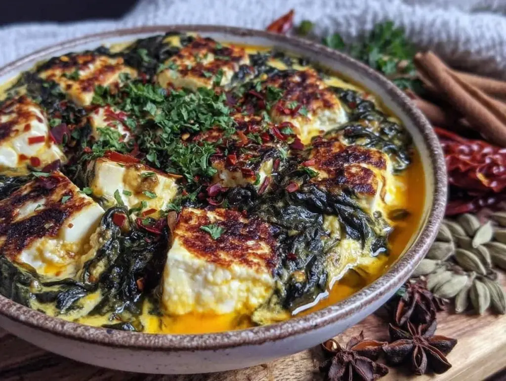 creamy palak paneer recipe - featured image
