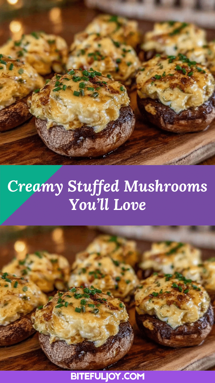 creamy stuffed mushrooms recipe