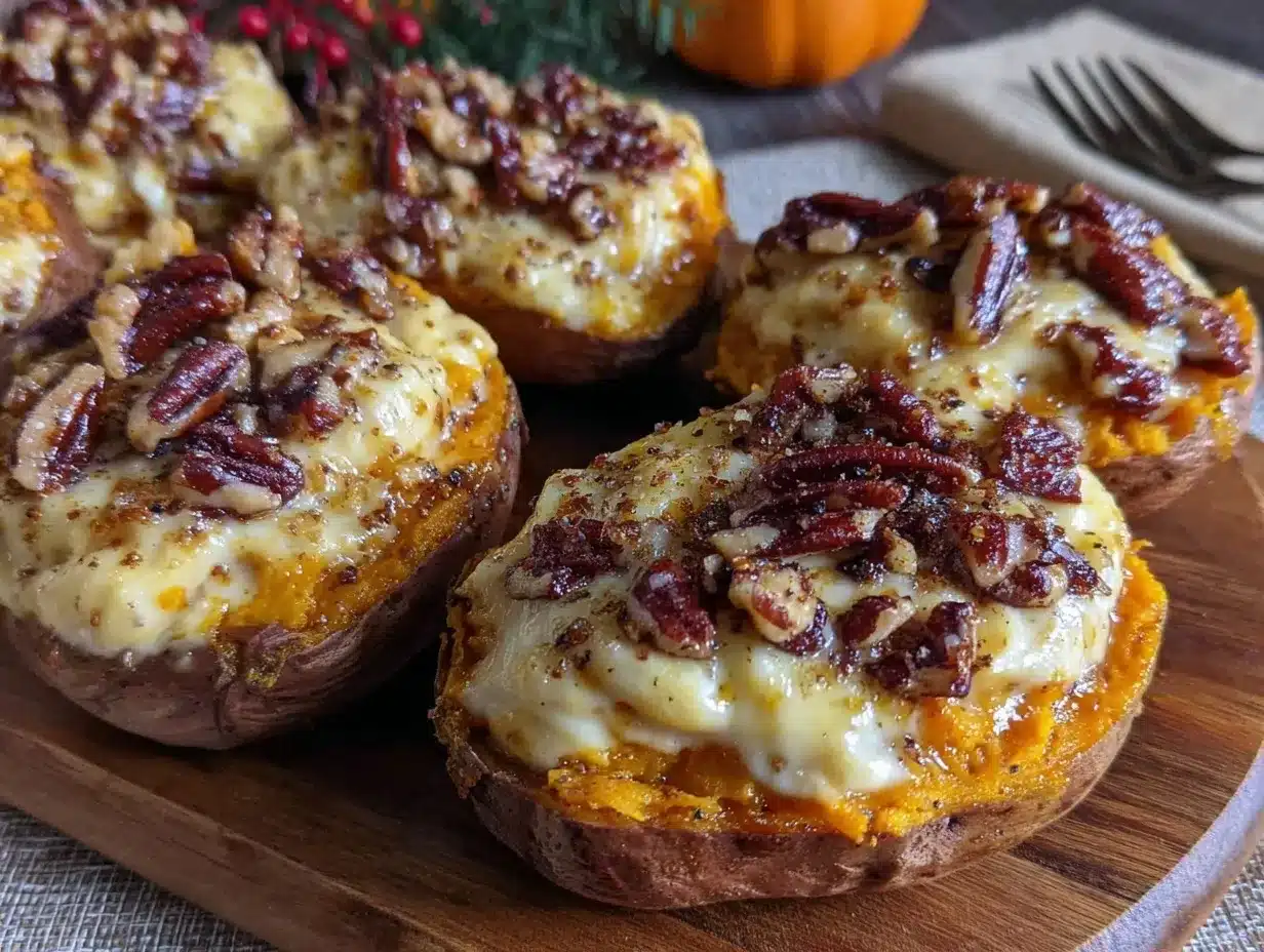 creamy twice-baked sweet potatoes preparation steps
