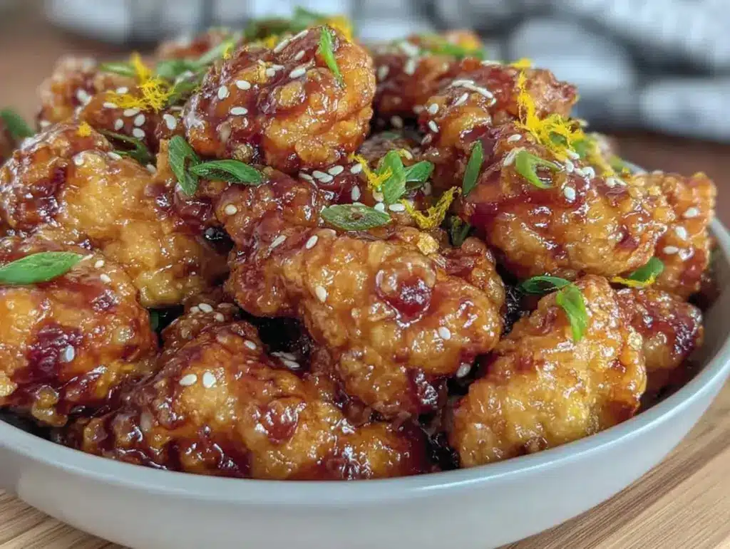 crispy Chinese orange chicken - featured image