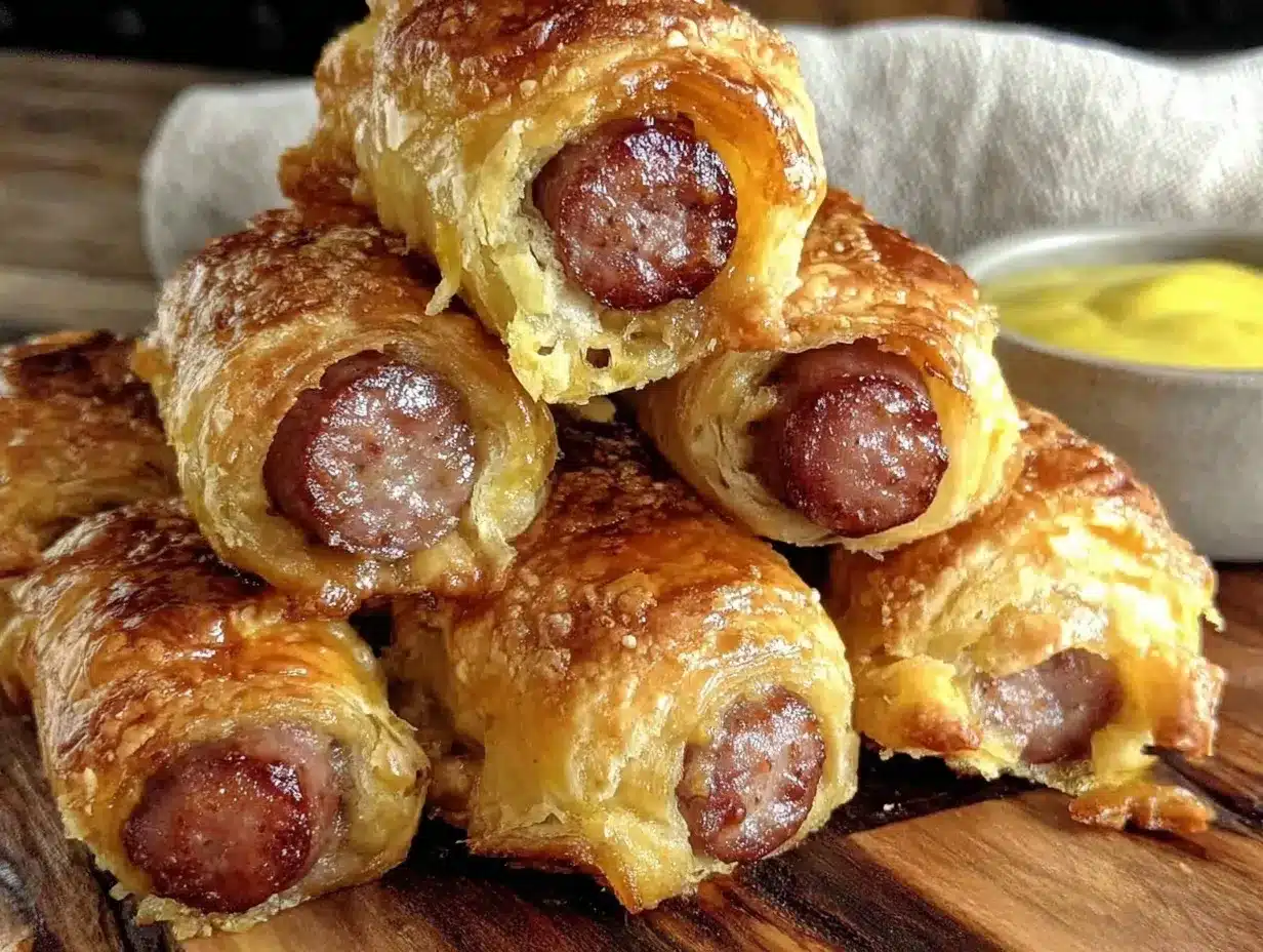 crispy pigs in a blanket recipe preparation steps