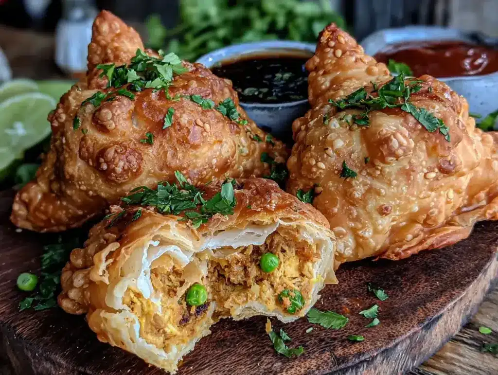 crispy samosas with flavorful potato filling - featured image