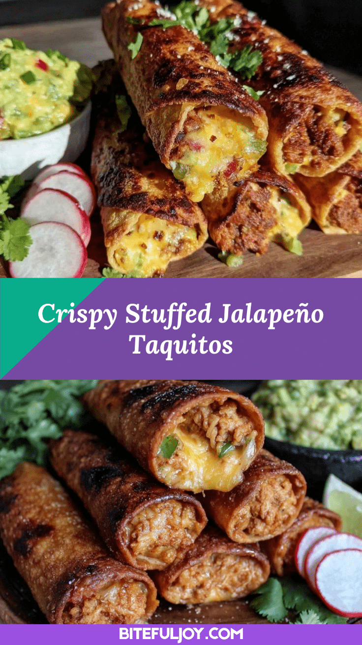 crispy stuffed jalapeño taquitos recipe