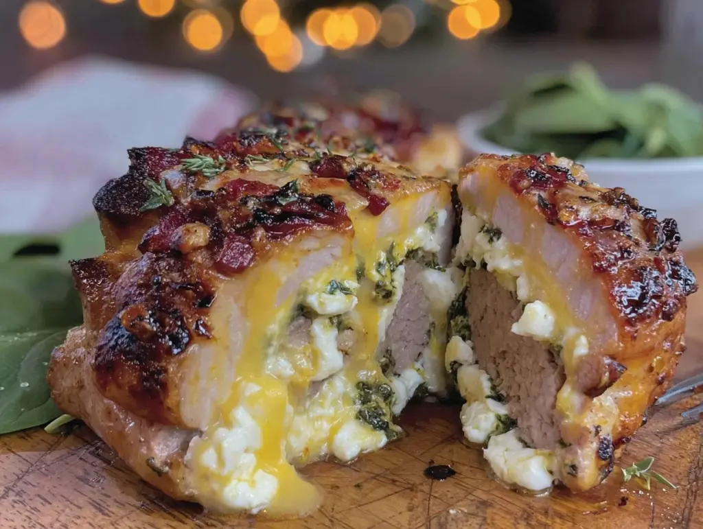 crispy stuffed pork chops - featured image