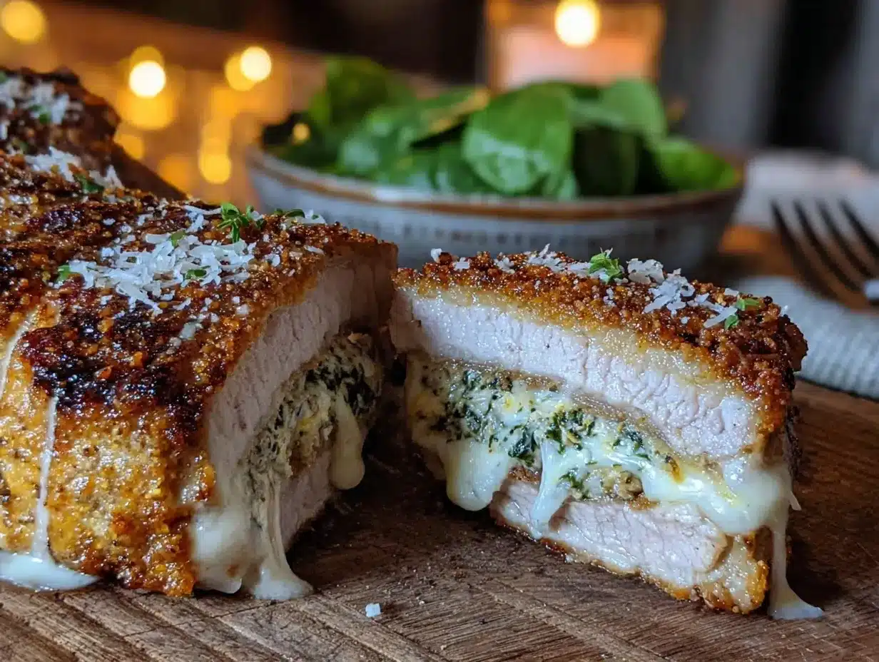 crispy stuffed pork chops preparation steps