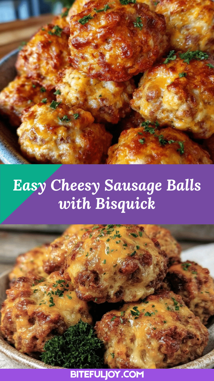 easy cheesy sausage balls with bisquick recipe