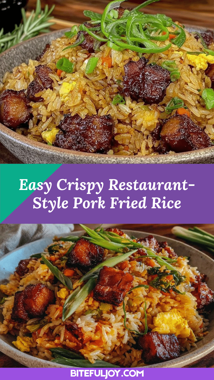easy crispy pork fried rice recipe