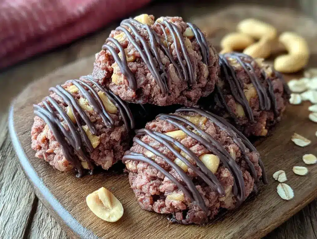 easy no-bake chocolate peanut butter cookies - featured image