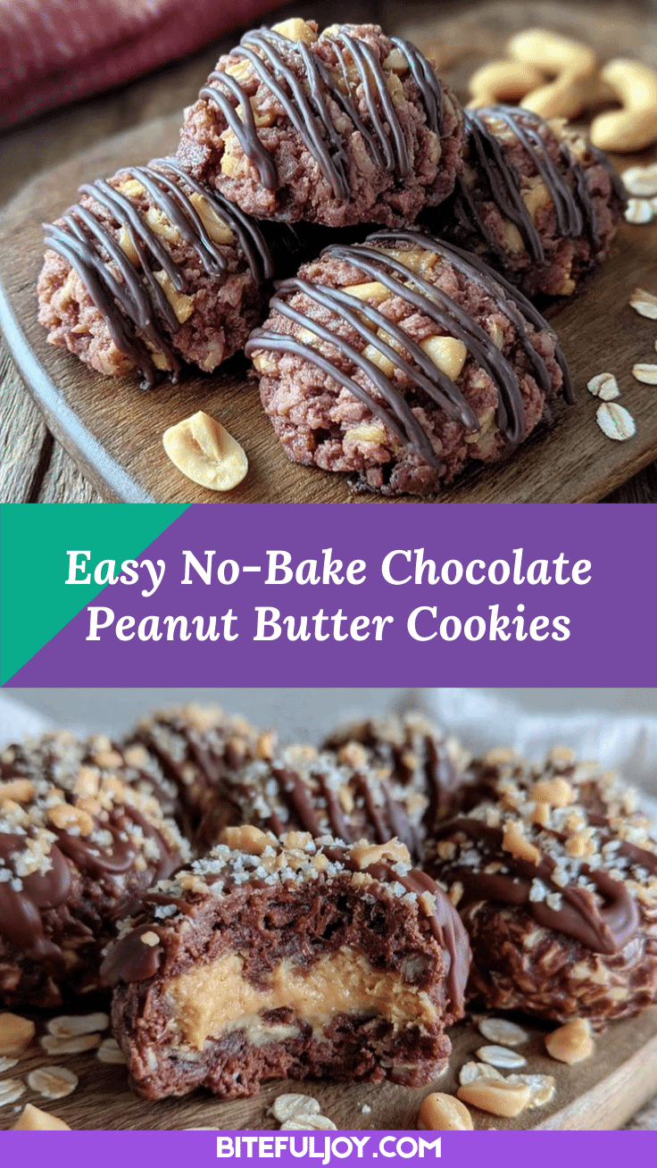 easy no-bake chocolate peanut butter cookies recipe