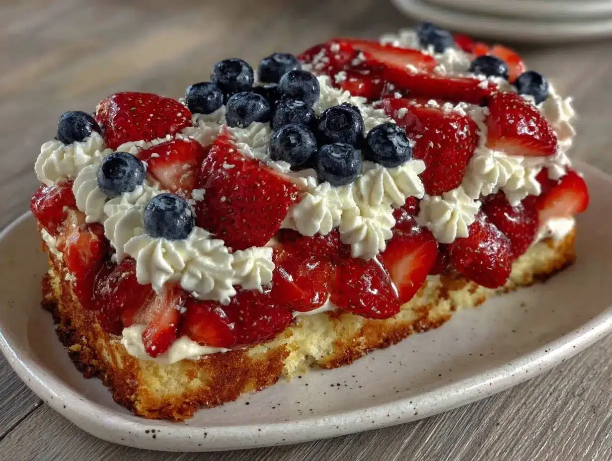 easy patriotic flag cake preparation steps