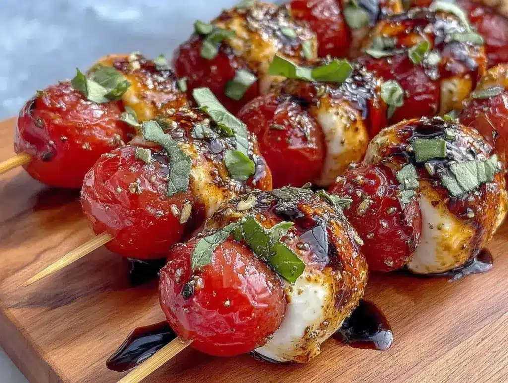 fresh Caprese skewers - featured image