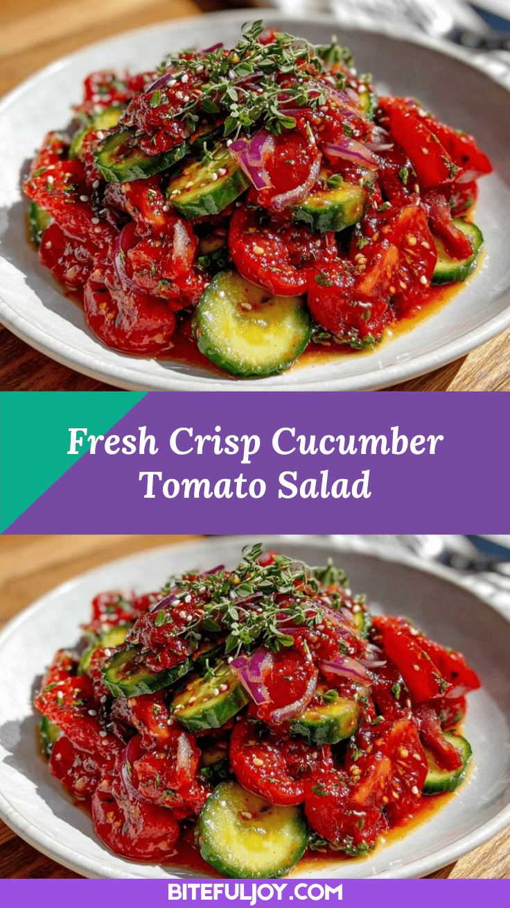 fresh cucumber tomato salad recipe