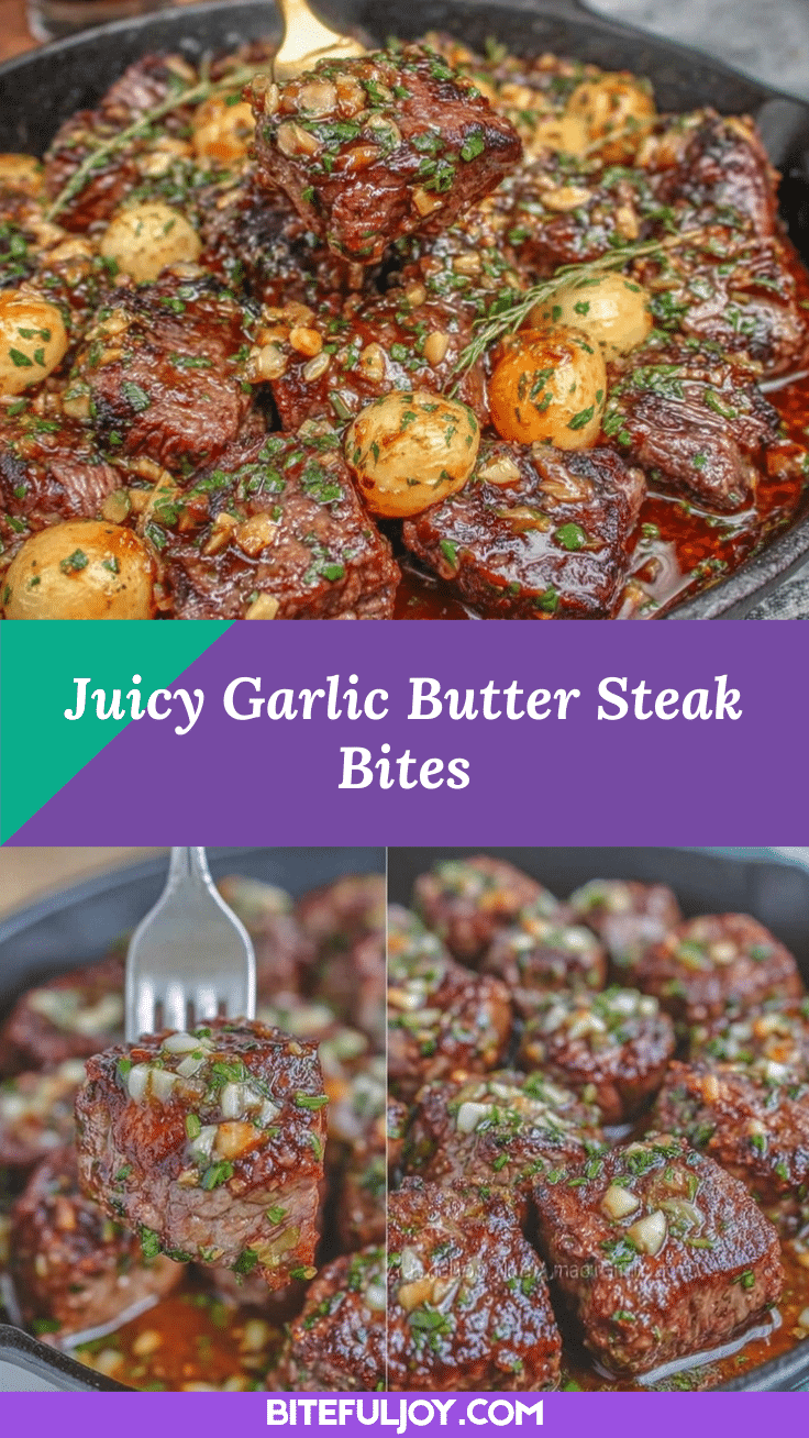 garlic butter steak bites recipe
