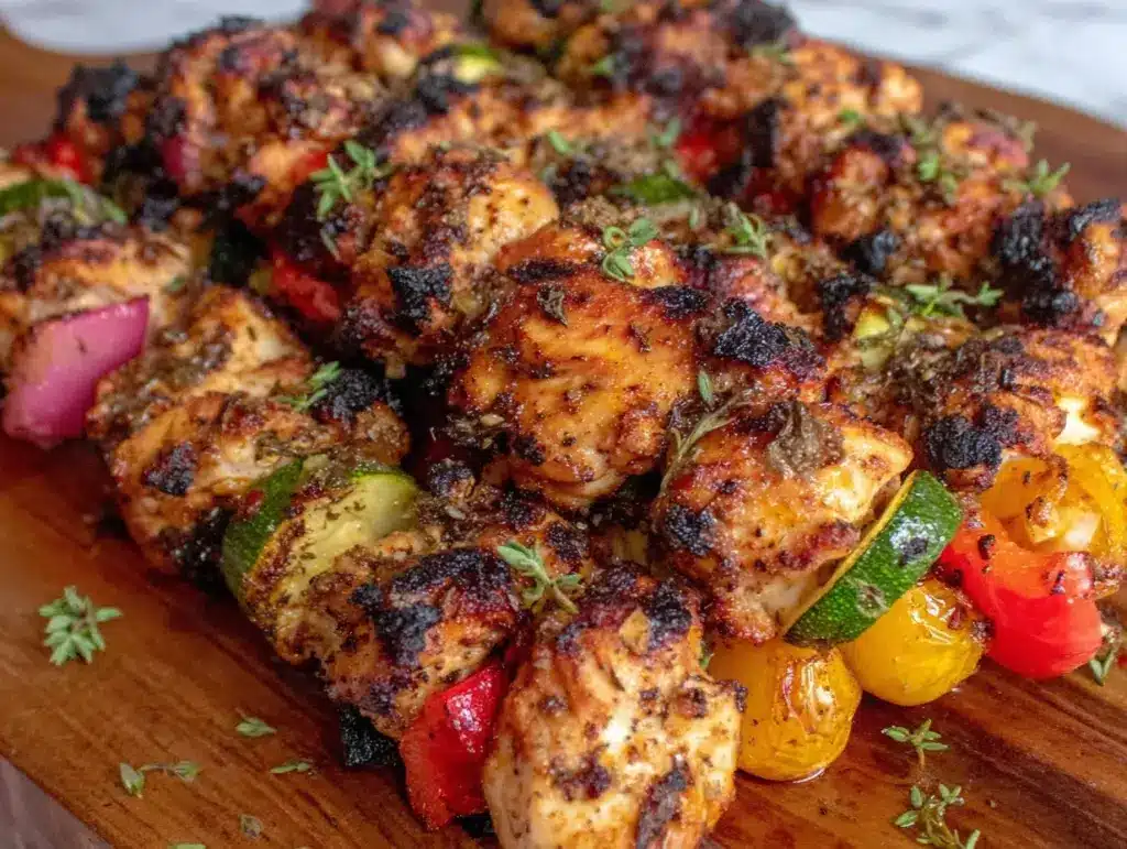 grilled chicken kabobs - featured image