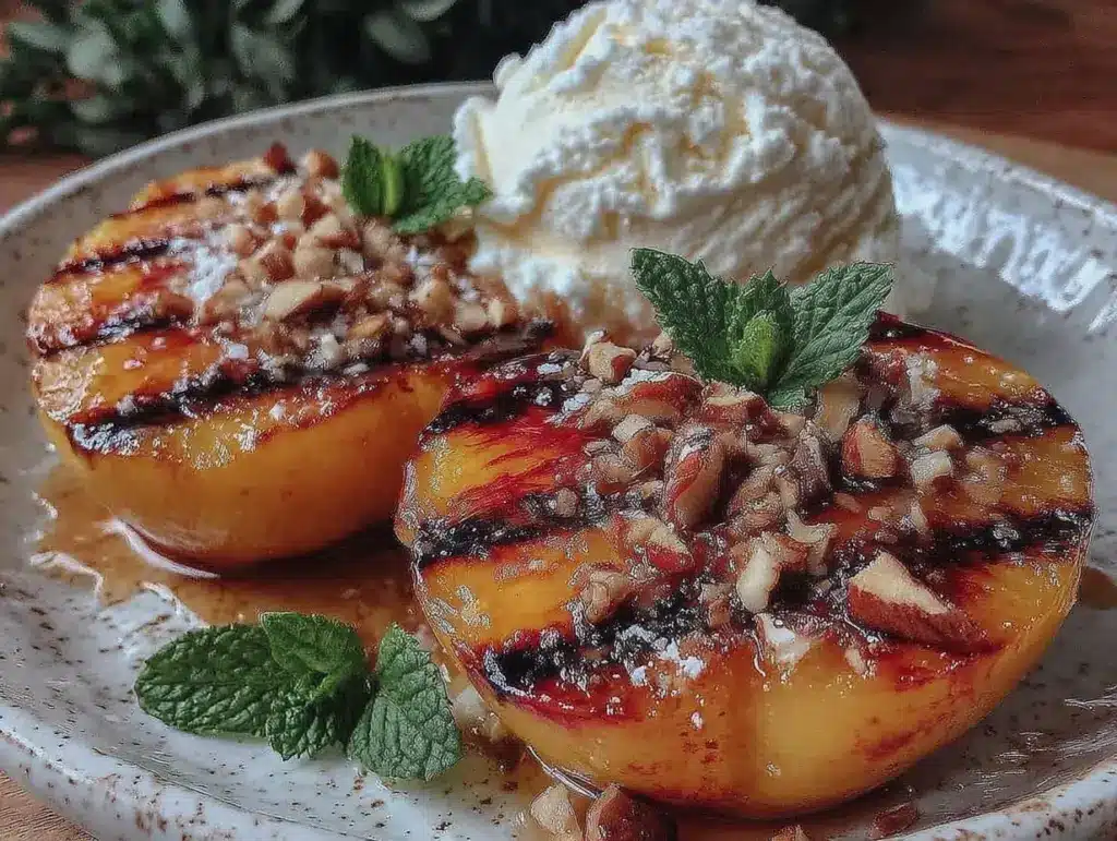 grilled peaches recipe - featured image