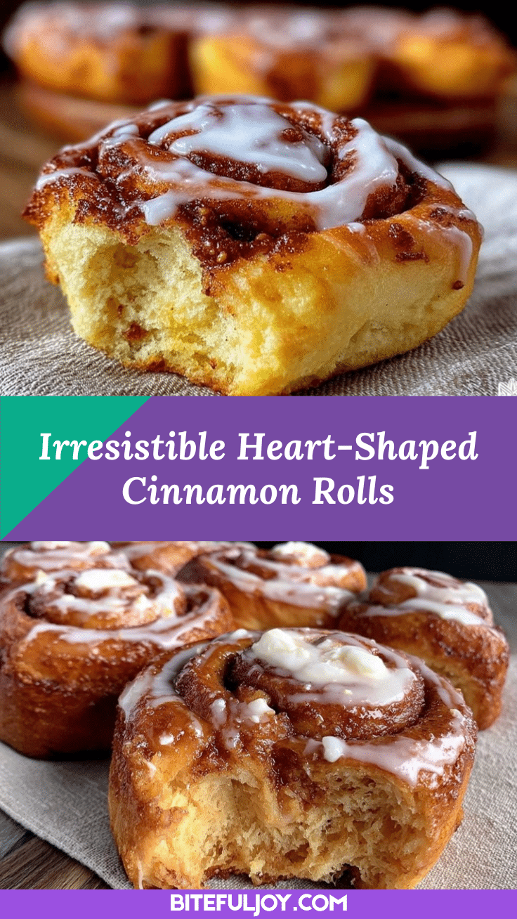heart-shaped cinnamon rolls recipe