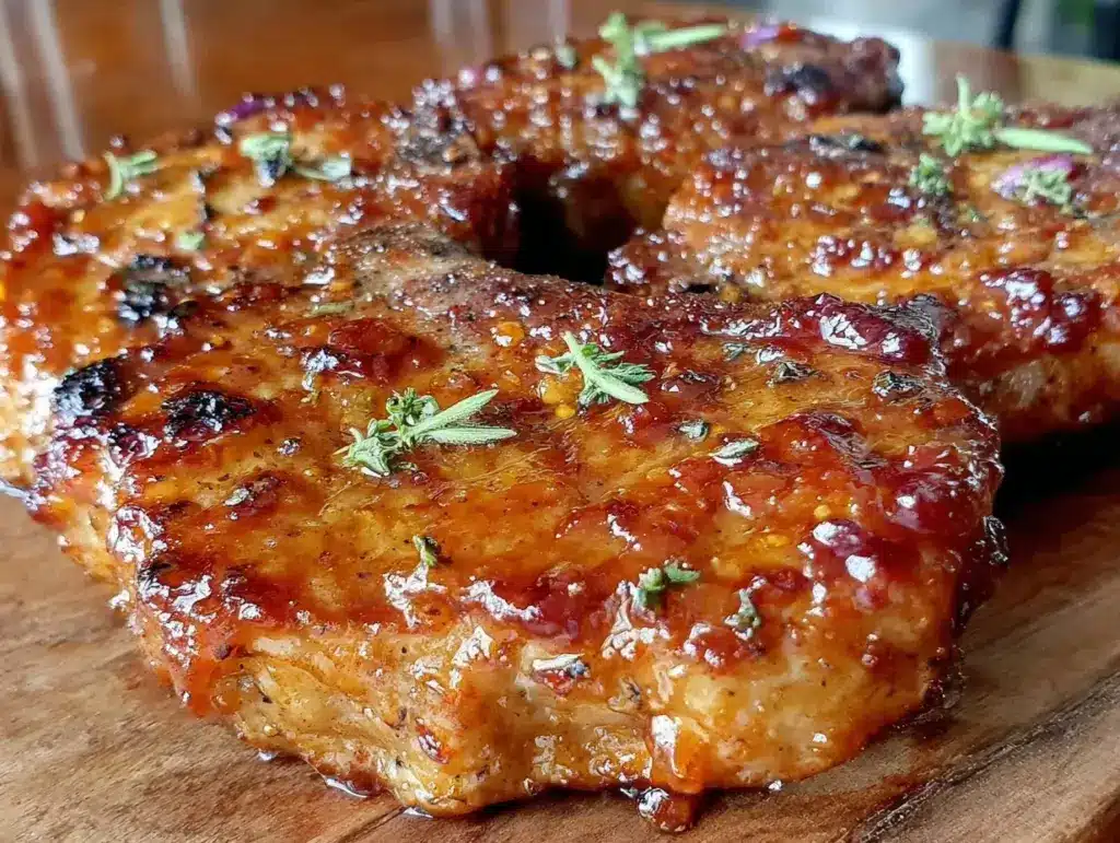honey bbq pork chops - featured image