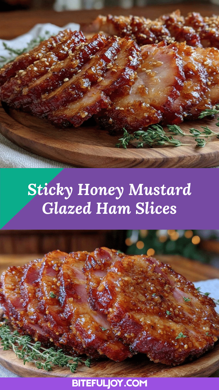 honey mustard glazed ham slices recipe
