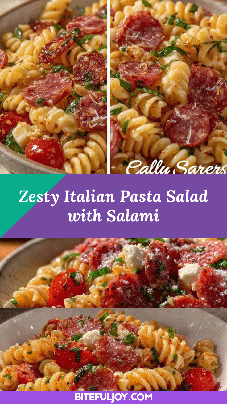 Italian pasta salad with salami recipe