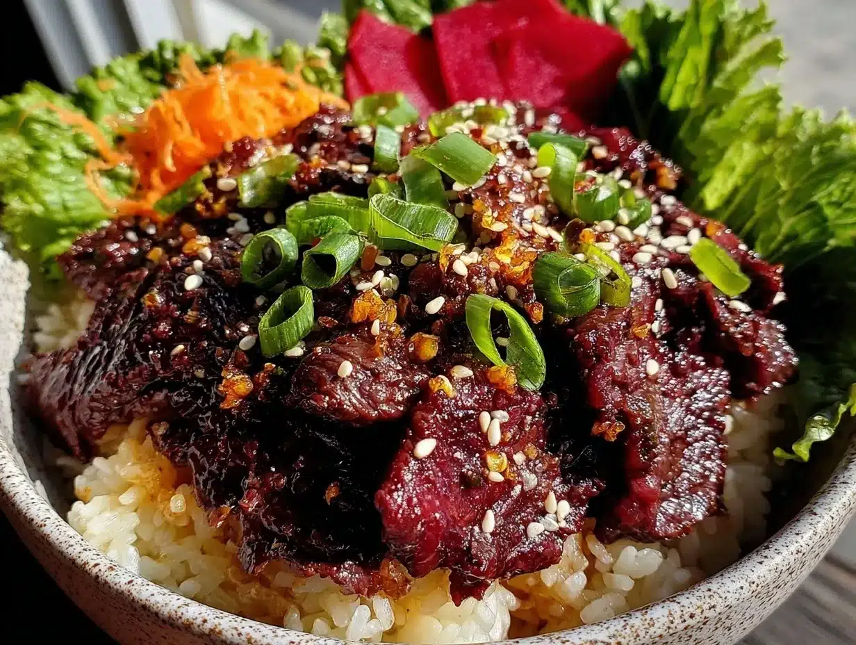 korean beef bowl bulgogi preparation steps