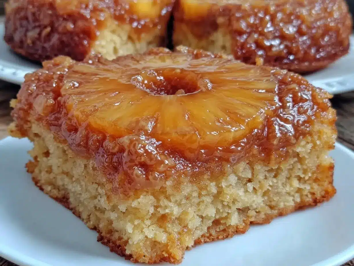 moist pineapple upside-down cake preparation steps
