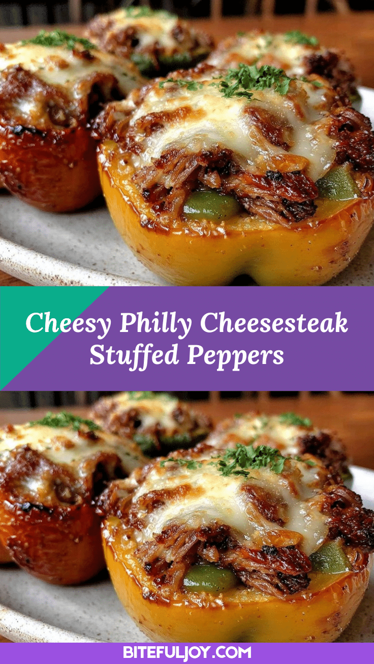 Philly Cheesesteak Stuffed Peppers recipe