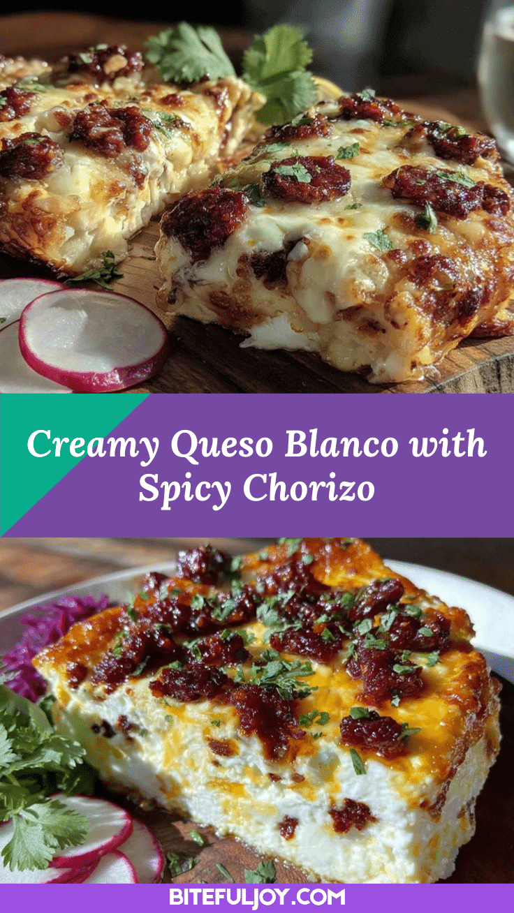 queso blanco with spicy chorizo recipe