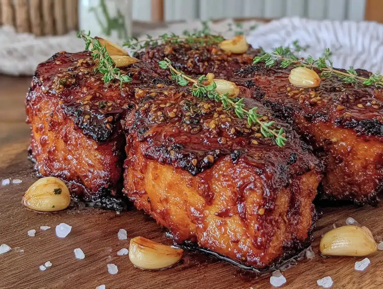 savory honey garlic pork chops preparation steps