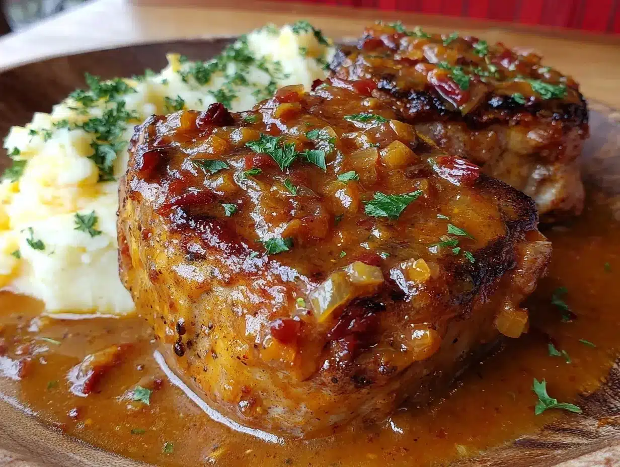smothered pork chops recipe preparation steps