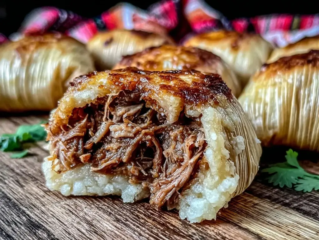 tender pork tamales recipe - featured image