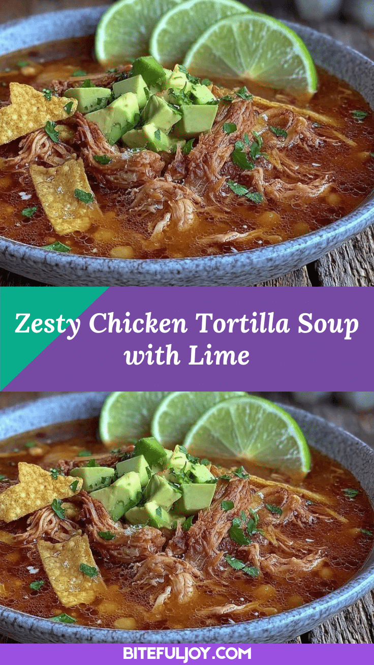 zesty chicken tortilla soup recipe