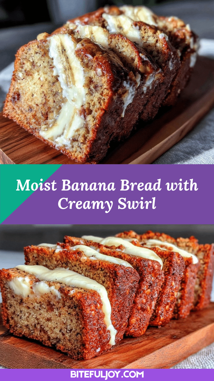 banana bread with cream cheese swirl recipe
