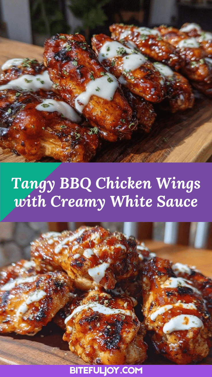 BBQ chicken wings with Alabama white sauce recipe