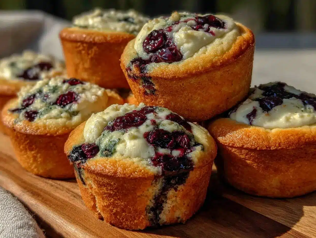 blueberry cream cheese muffins preparation steps