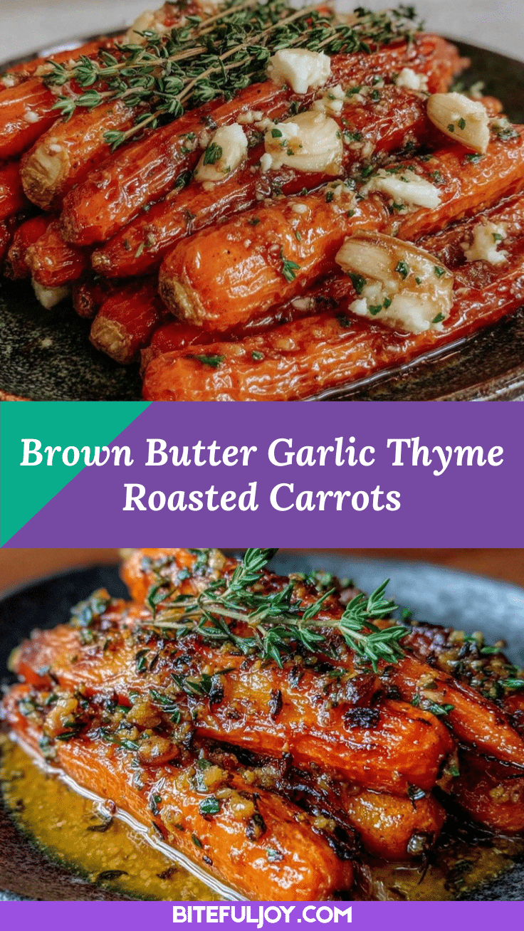 brown butter garlic roasted carrots recipe