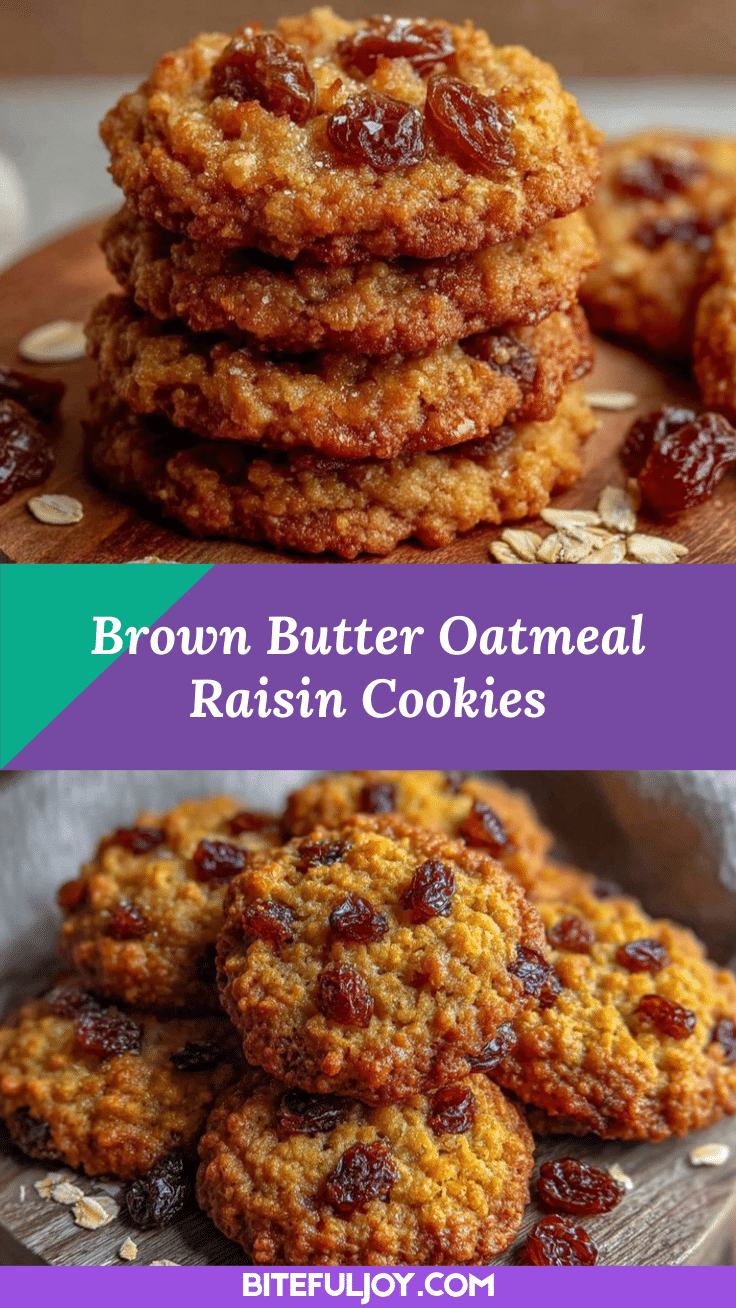 brown butter oatmeal raisin cookies recipe