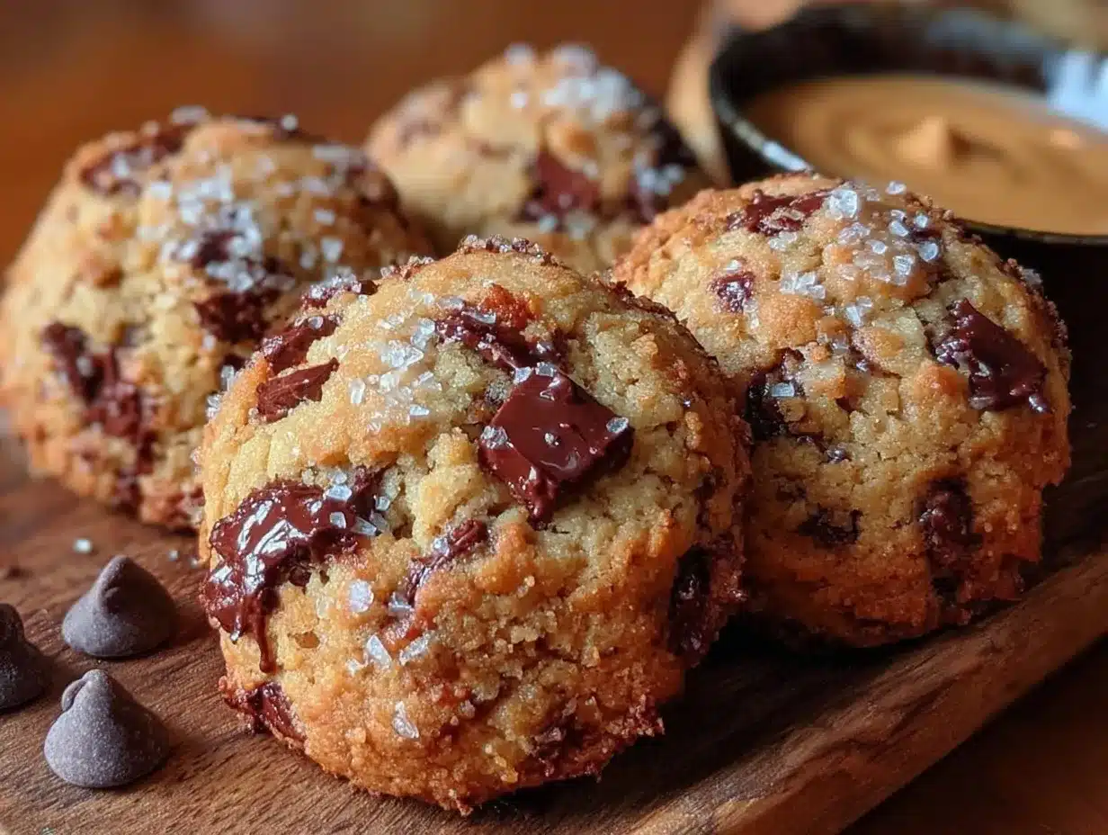 chewy tahini chocolate chip cookies preparation steps
