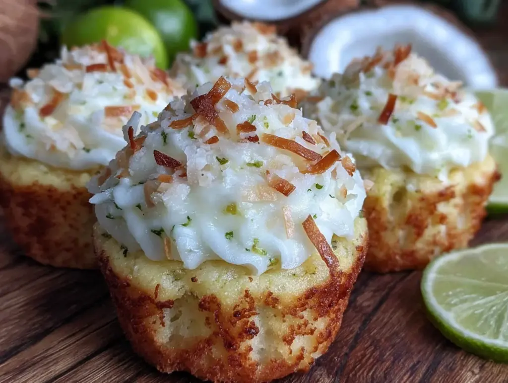 coconut lime cupcakes - featured image