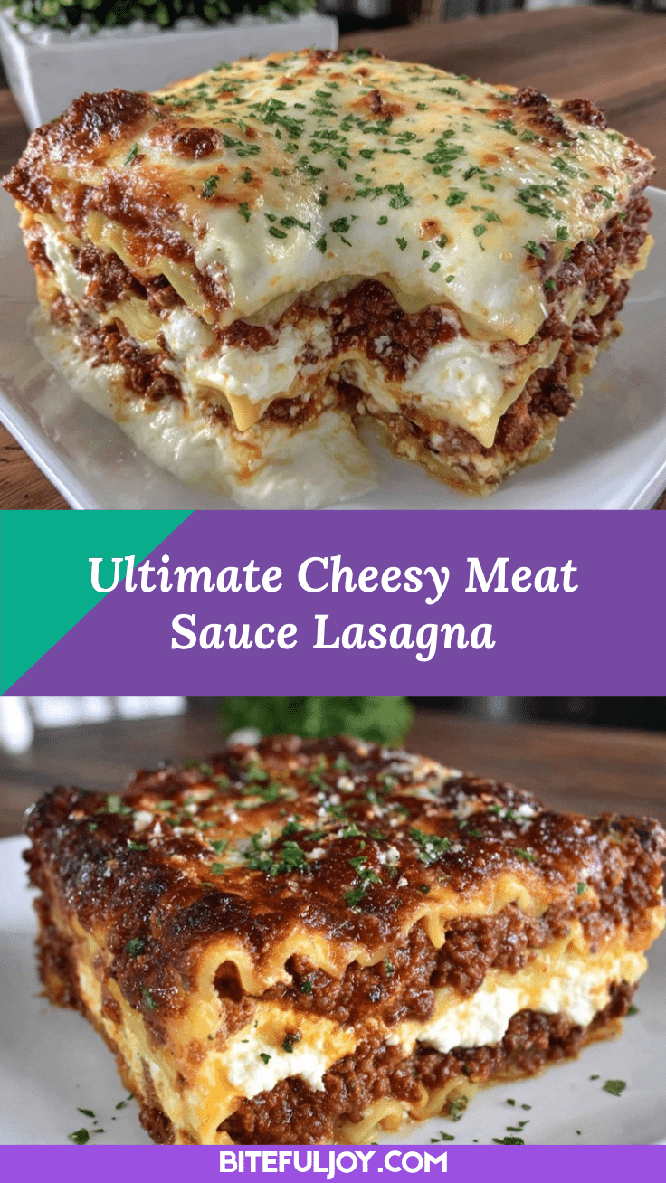 comforting lasagna with meat sauce and ricotta recipe