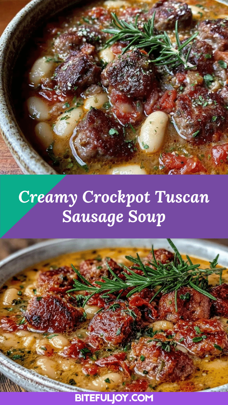 Cozy Crockpot Tuscan White Bean Soup recipe