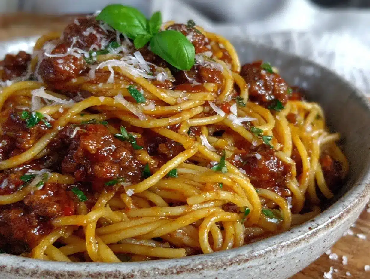 cozy spaghetti with meat sauce preparation steps