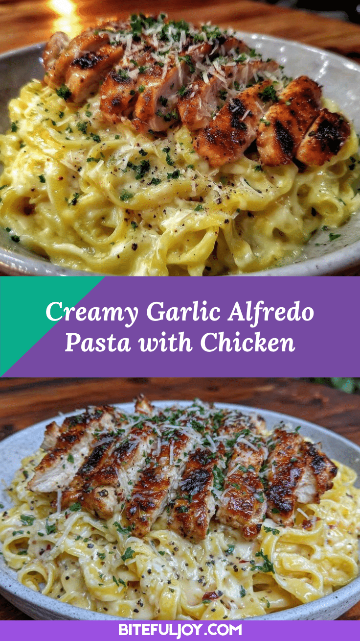 creamy Alfredo pasta with chicken recipe