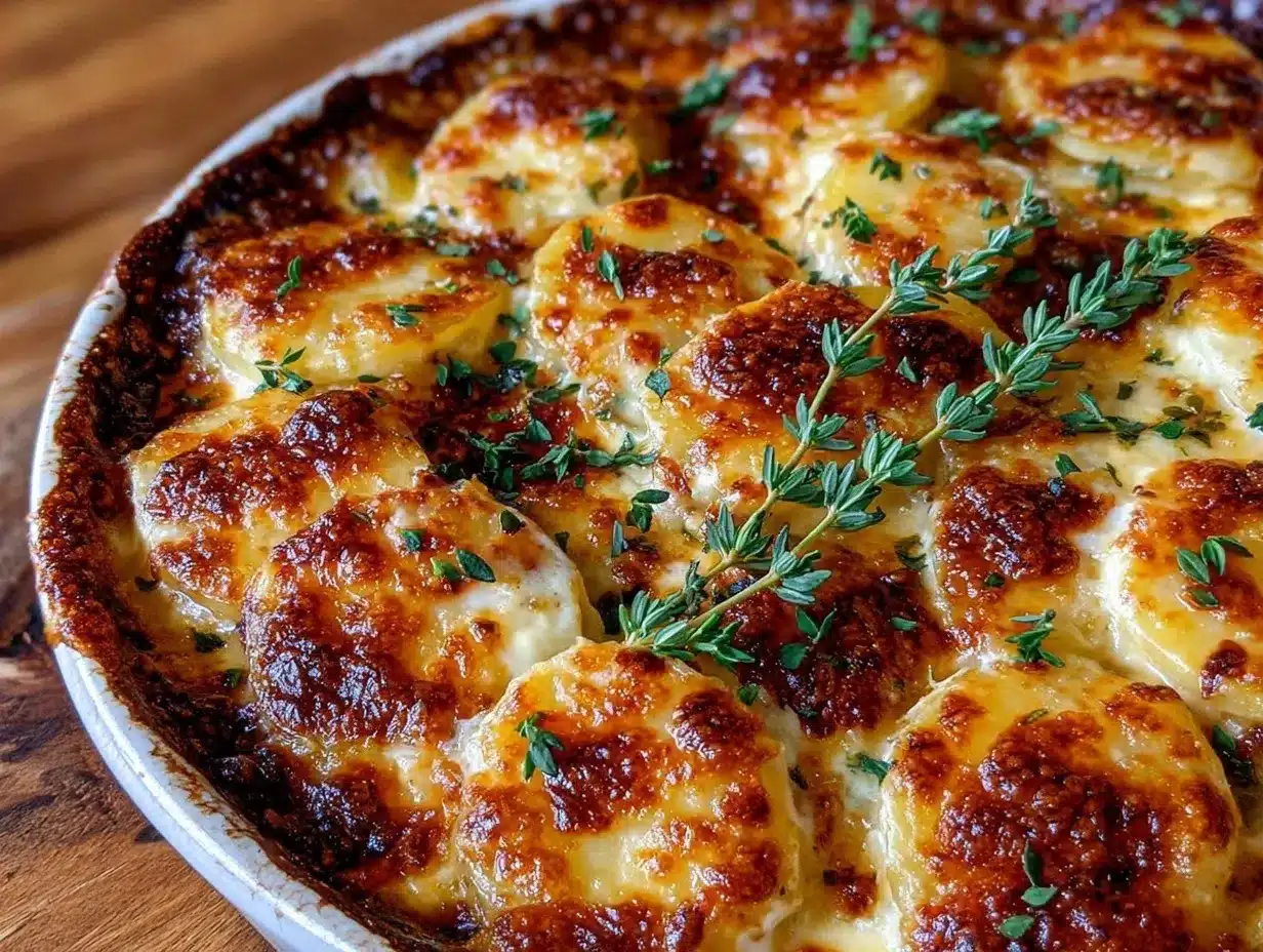 creamy au gratin potatoes with gruyere preparation steps