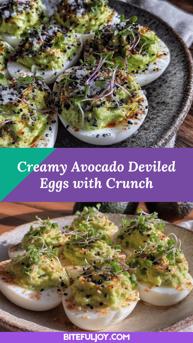 creamy avocado deviled eggs recipe